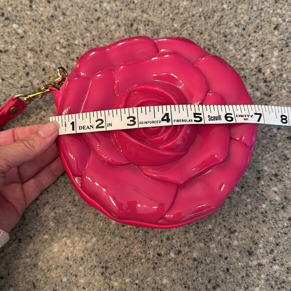 Betsey Johnson Pink Rose Clutch - Picture 6 of 8